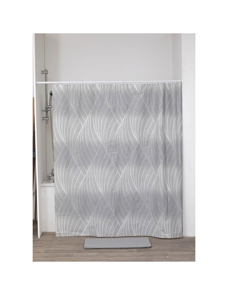 1103660 - rideau de douche peva 180x180 cm/12 anneaux blanc - plaza