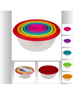 128940 - lot boite x6 rond pp colors