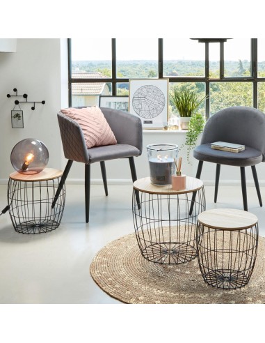 156844a - table cafe met atomic nr / s : d. 30 x h. 31 cm