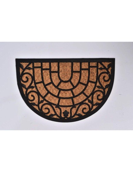 1401904 - tapis harry 40x60cm coco tresse demi lune/caoutchouc - naturel