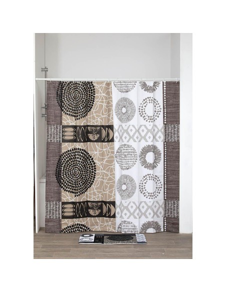 rideau de douche peva 180x180 cm - masai