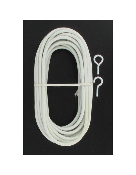 5916b01 - tringle ressort gaine 5m x1 - blanc