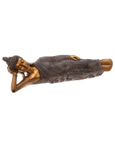 167557 - bouddha allonge resin or l42