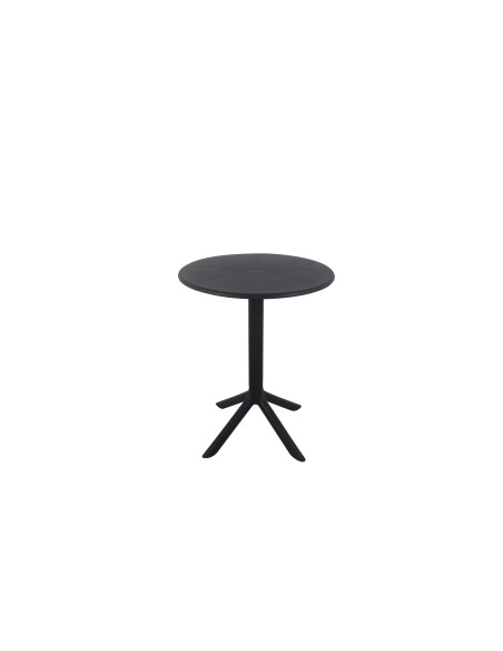 ct-103 - table plastique pise diam:60cm h75cm white w-02