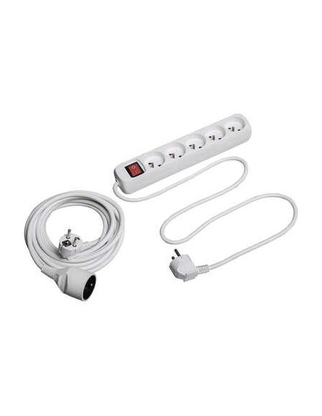 164722-lot multiprise x5 rallonge 5m