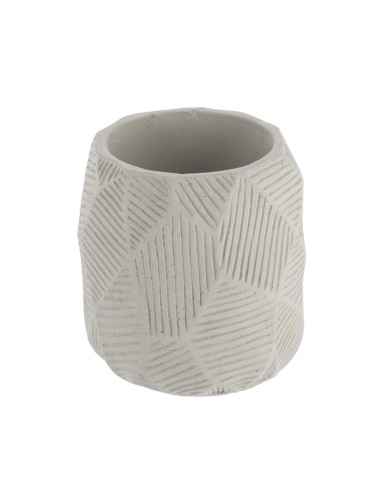 6198180 - gobelet ciment avec rainures - gris