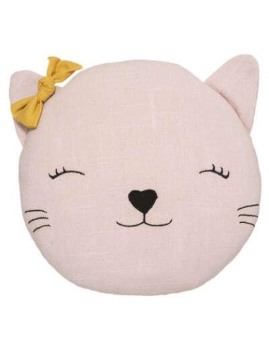174156-coussin chat rose