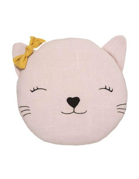 174156-coussin chat rose