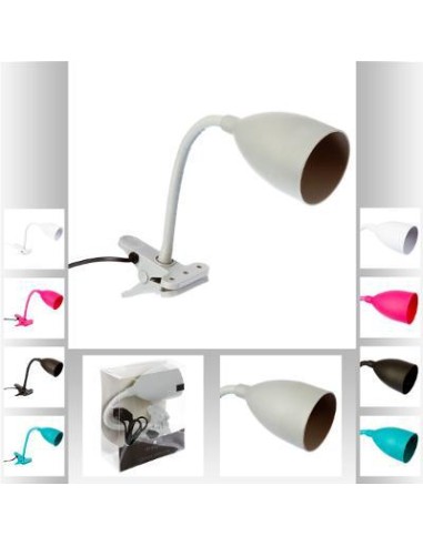 116178-lampe pince metal "sily" assortiment h.43