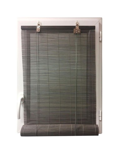33009018093 - store enrouleur baguettes bambou 90x180cm - gris