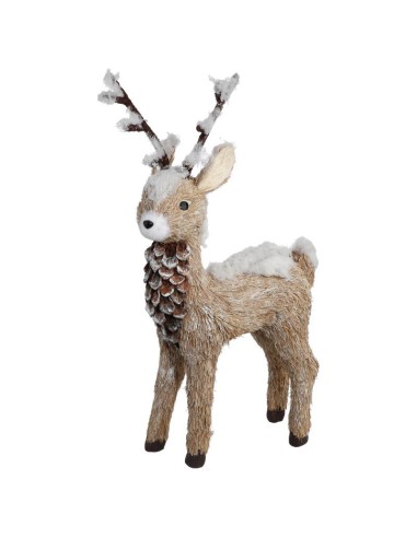 129727d - plf renne gm bois nat h60cm