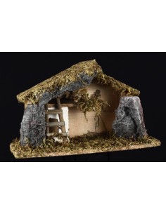 creche de noel vide pm mousse+pierres