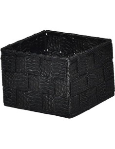 8412410302-panier pm polyester 13x13x9,5 cm - noir