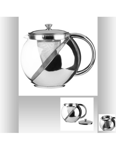 111130 - theiere verre inox 1,1l