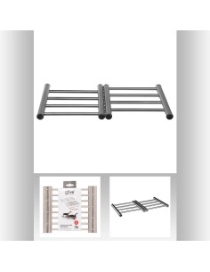 115178 - dessous plat inox exten L. 38 x P. 20 x H. 2 cm