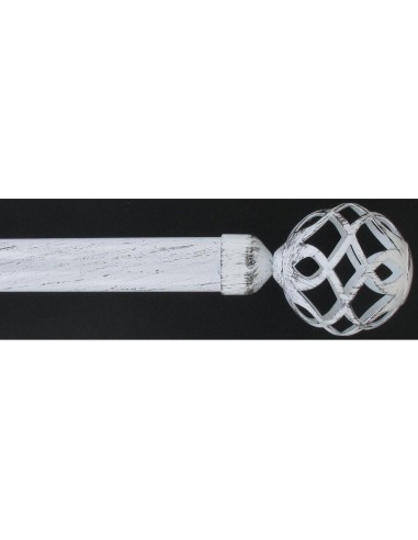 7621b210104-kit ext 210-380 cm d28 embout hector - blanc/noir