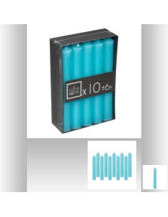 116382-bougie btn turqu 45g h16 x10
