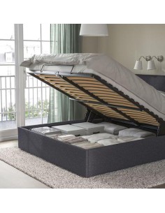 9560 - lit kd coffre gris clair 140x190 zr198-8