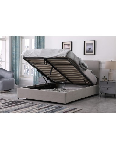 9560 - lit kd coffre taupe 160x200 zr198-4