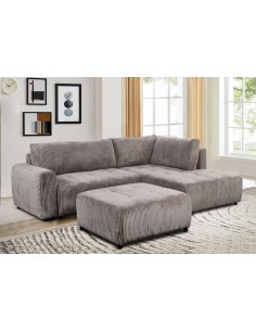 h-8999 - canapé angle karibuni gauche brown tc843-02 sans pouf