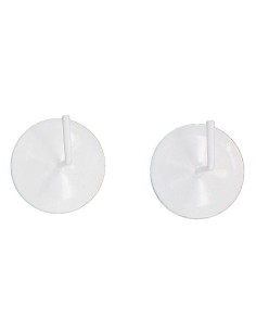 5902ba102 - supports adhesifs metal x2 - laque blanc