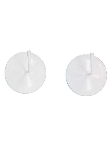 5902ba102 - supports adhesifs metal x2 - laque blanc