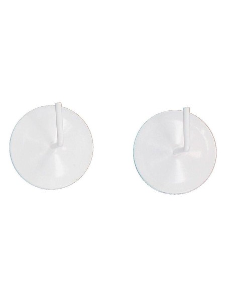 5902ba102 - supports adhesifs metal x2 - laque blanc