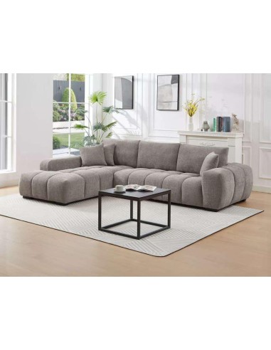 hy-9119 - canapé manhattan angle droit sd639-16 grey