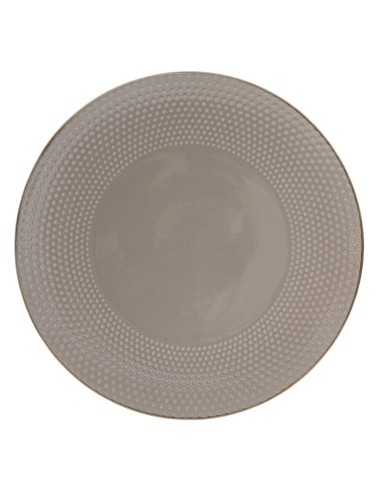154239c-ass plate perle taupe 27cm