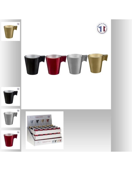 154283 - tasse esp mix irisee ass 8cl