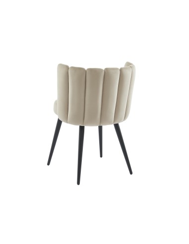 ldc-21117 chaise prani gris pieds noir