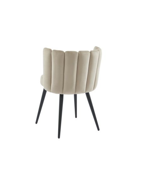 ldc-21117 chaise prani gris pieds noir