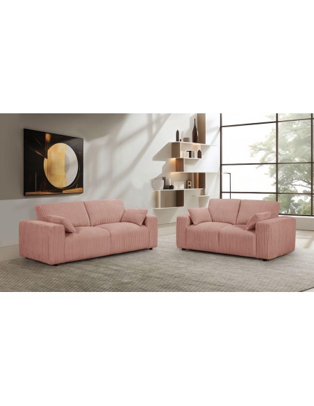 sf-396 canapé 3p ruby velo 88 bleu