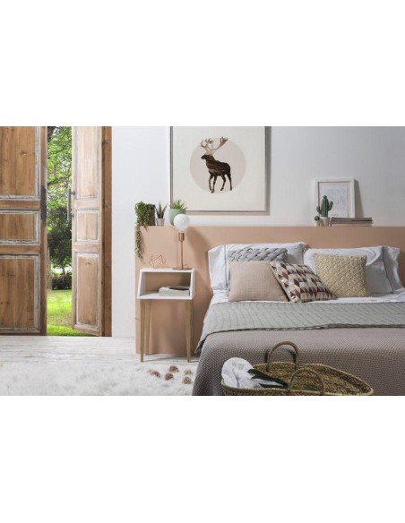 d1 chevet aldo 1h blanc/chéne marck 12342