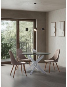 i-3891-bl - table ronde ruth 120cm blanc