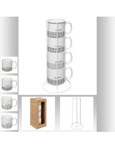 176959-rack 4 mugs m life 24cl