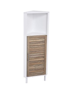 colonne d angle mdf 1 niche + 1 porte + 1 etagere interieure - stockholm