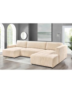 h-9300 - canapé karibuni u coffre+conv light grey