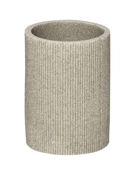 61104104 - gobelet strie polyresine - naturel