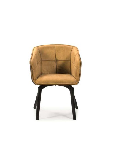 d1 fauteuil herta bleu clair / pied noir 2p/c (marck 13537)