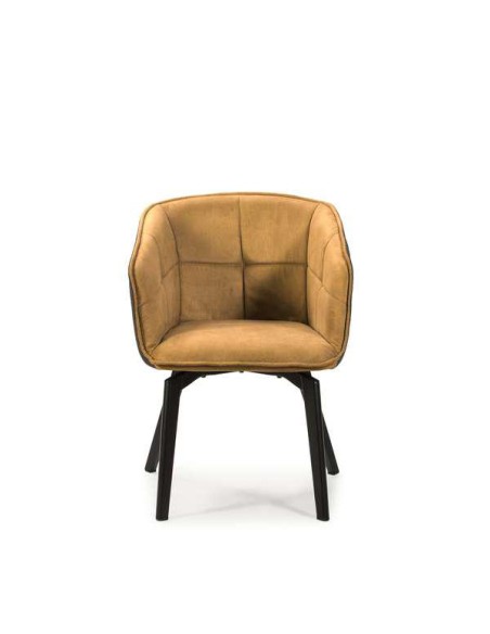 d1 fauteuil herta bleu clair / pied noir 2p/c (marck 13537)