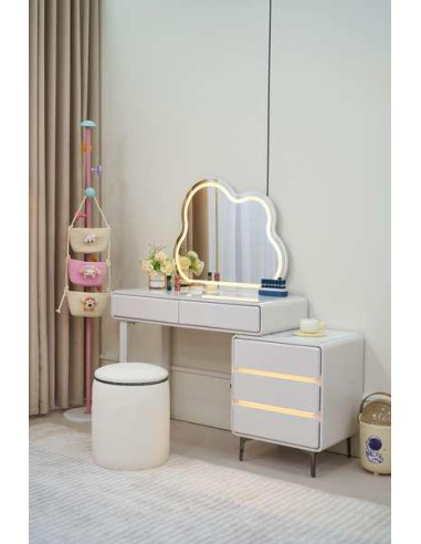 2236 - clood coiffeuse + tabouret + miroir