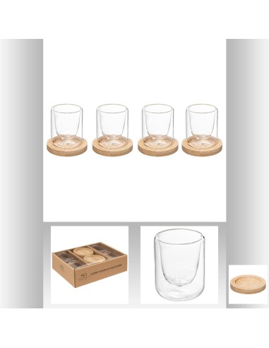 176954 - coff 4 tasses clea bambou 8cl