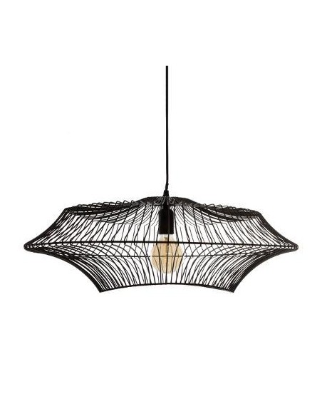 167518-suspension metal filaire "yale" noir d.60