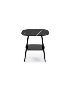 table de coin alina verre marbre noir