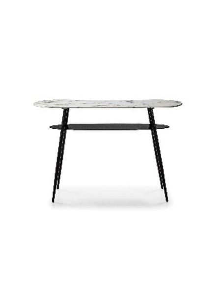 console alina verre marbre blanc