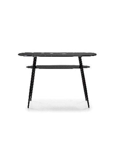 console alina verre marbre noir