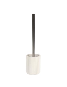 66103100 - brosse wc polyresine striee - blanc
