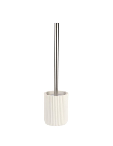 66103100 - brosse wc polyresine striee - blanc