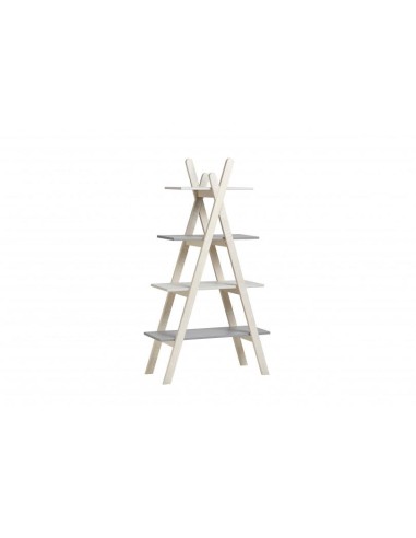 12468 - etagere sia 4e blanc/gris clair/gris fonce